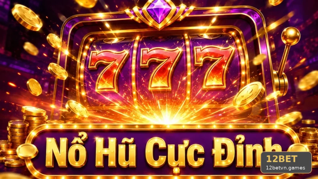 Giao diện trò chơi quay cuộn hiển thị hiệu ứng đồ họa trên 12BET
